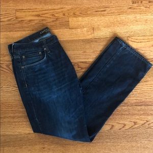 AEO Original Straight Dark Wash Jeans